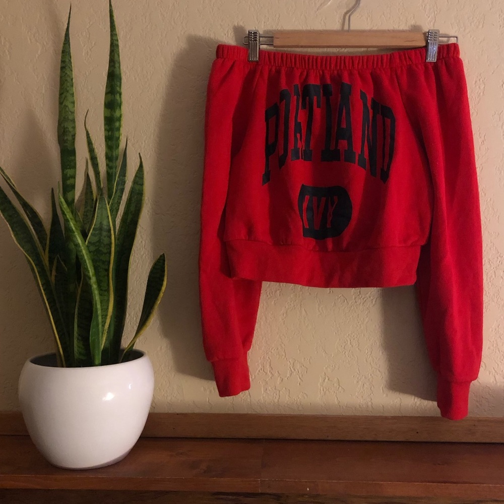 Off-the-shoulder Cropped Top
